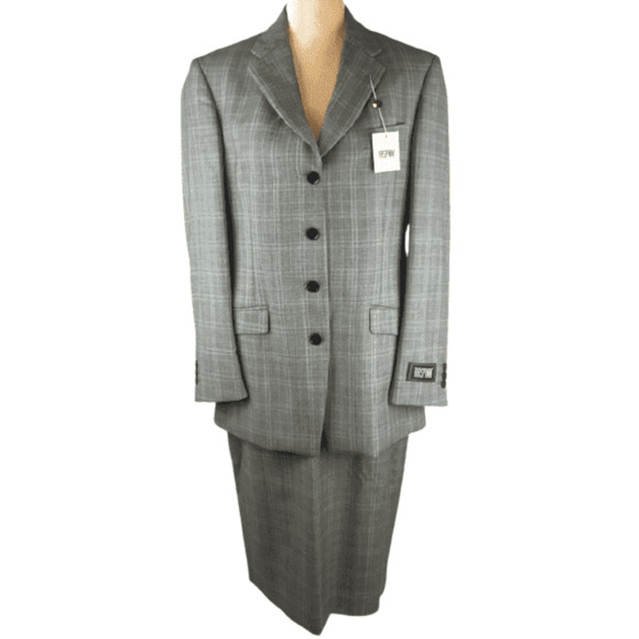 Raspinni women's black 2pc skirt suit size 8 - Picture 1 of 4